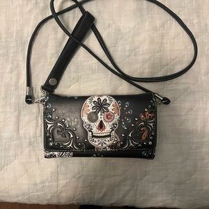 Black Skull Design Women's Bag